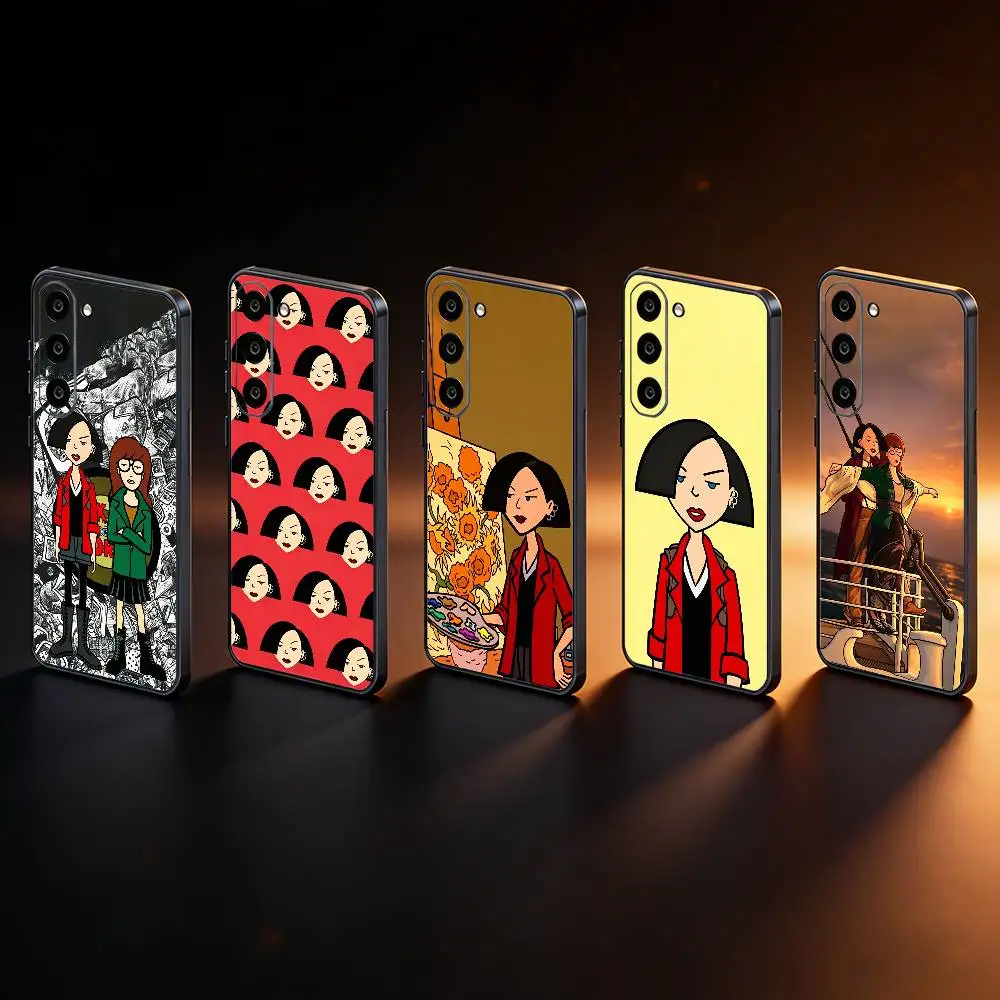 Фото Крутой чехол для телефона Jane Lane Daria Morgendorffer для Samsung Galaxy A73, A72, A71, A70, A53, A52, A51 и других моделей, мягкий черный чехол. №1