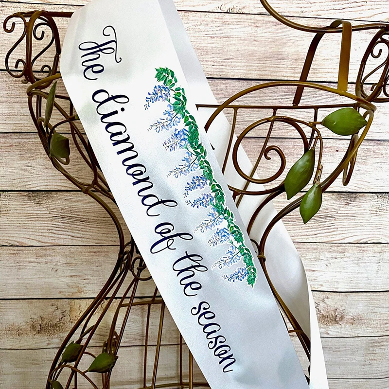 The diamond of the season bridal shower sash bride to be Bachelorette party future miss to Mrs wedding decoration gift present