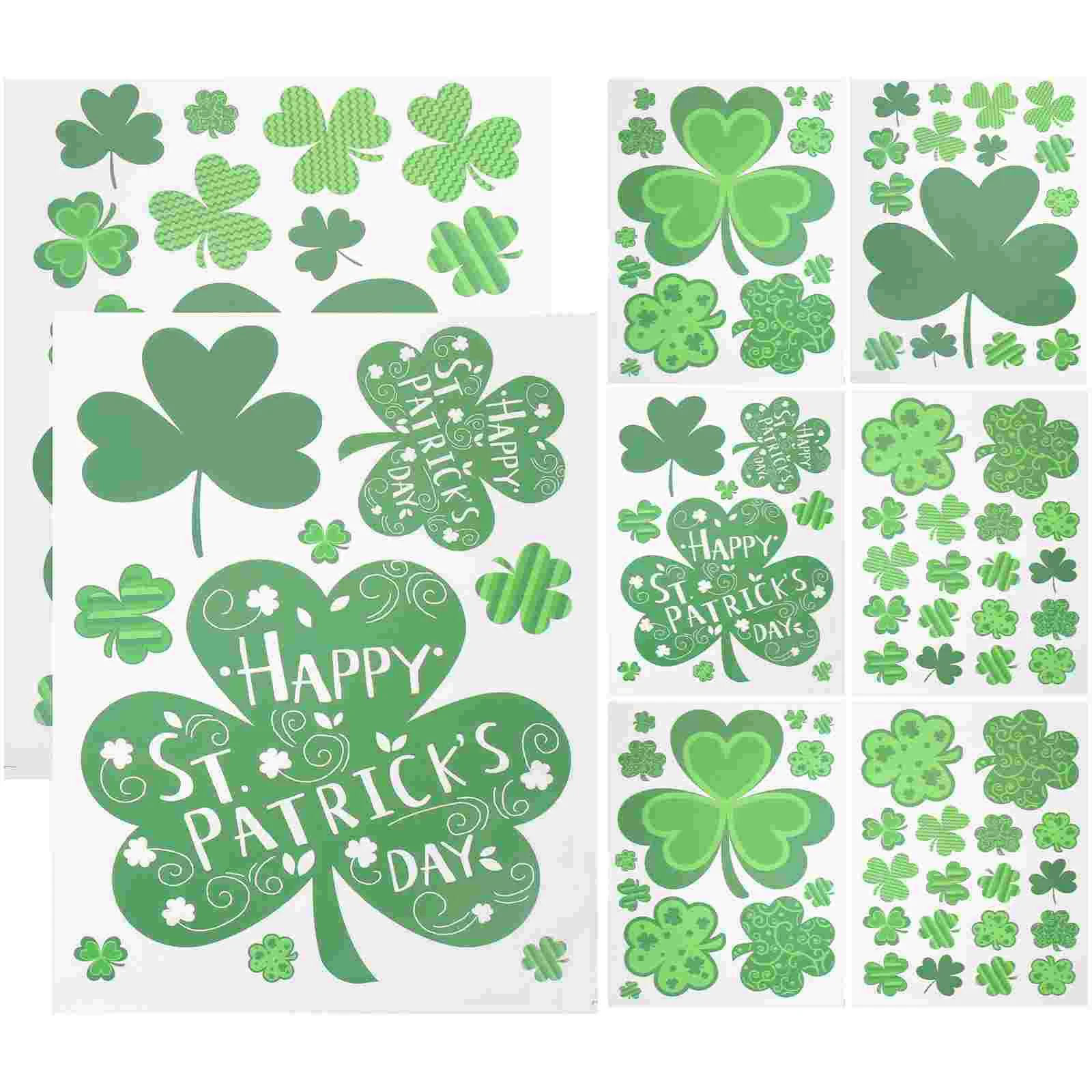 

Window Stickers Day Shamrock Wall Decal S Patrick Sticker Decor Decals St Patricks Pvc Clings Diy Decoration Supplies Gnomes