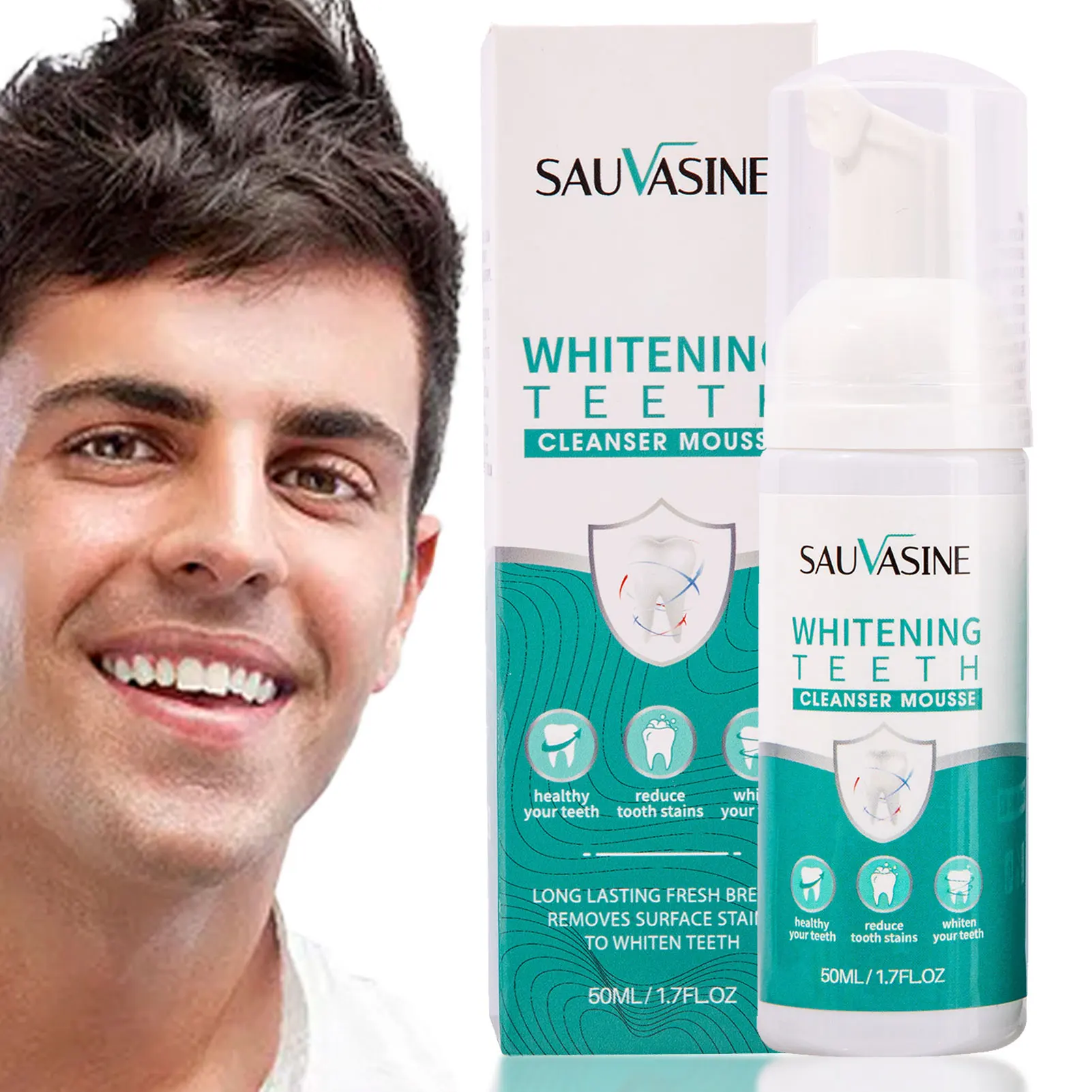 

Foam Toothpaste Deep Cleansing Whitening Teeth Foam Toothpaste Powerful Stain Removal Ultra-Fine Mousse Foam Toothpaste