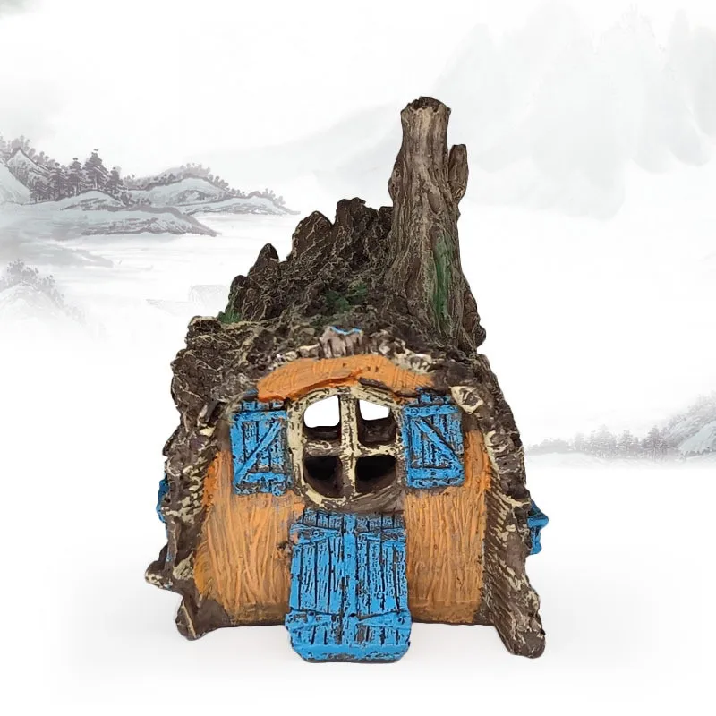 

Fish tank aquascape ornaments aquarium decorations fish shrimp turtles climbing pets hiding house tank breeding hole