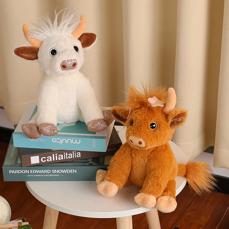 

New 25CM Highland Cow Stuffed Plush Doll Cute Soft Toy Birthday Gift For Children Adults Hot Sale