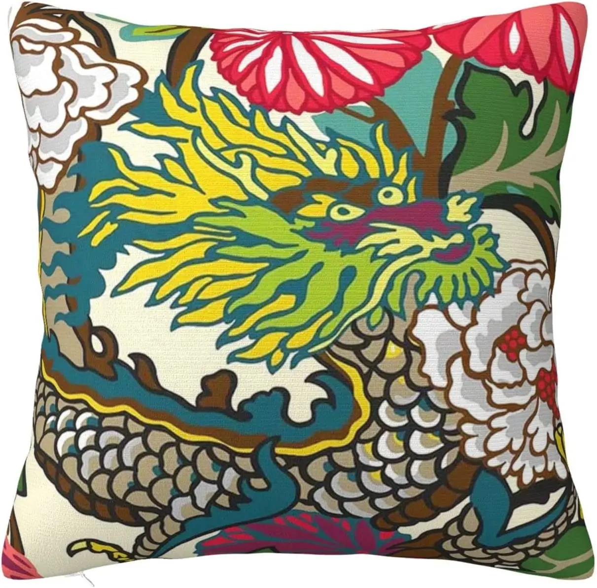 

Китайская наволочка для подушки, наволочка с изображением дракона, азиатские наволочки для дивана, автомобиля, гостиной, украшение для дома...