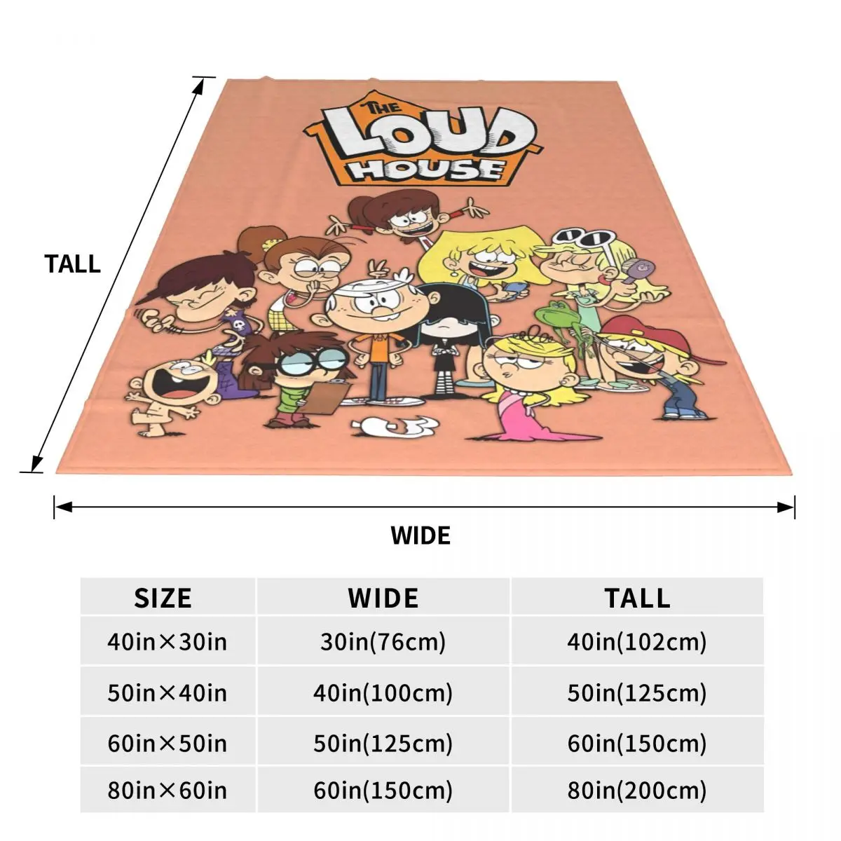 L-Loud House постер фильма одеяло для путешествий и офиса фланелевое гостиной теплое