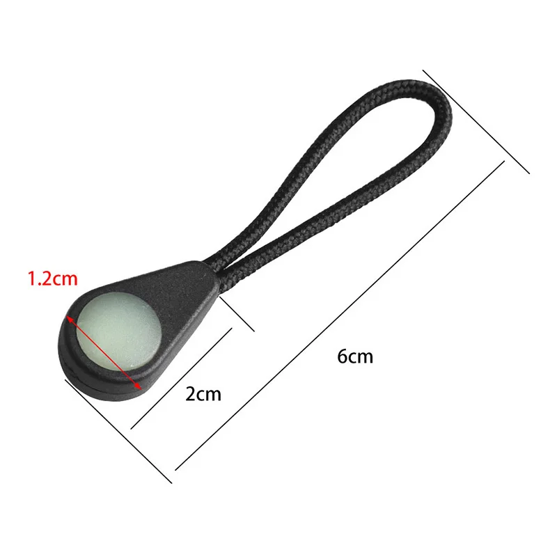 

High Quality Hot New Practical Durable Draw cord Hiking Tool Accessory Backpack Black Glow In The Dark Plastic