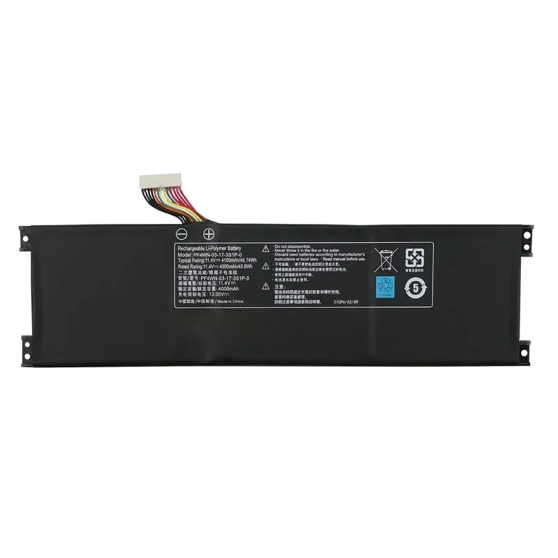 для Shenzhou Jingshield U43E1 U43S1 U45A1 Play Edition P F4 WN-03-17-3 S1P-0 Замена батареи (art.: 3920dcdfd222e) - 3920dcdfd222e