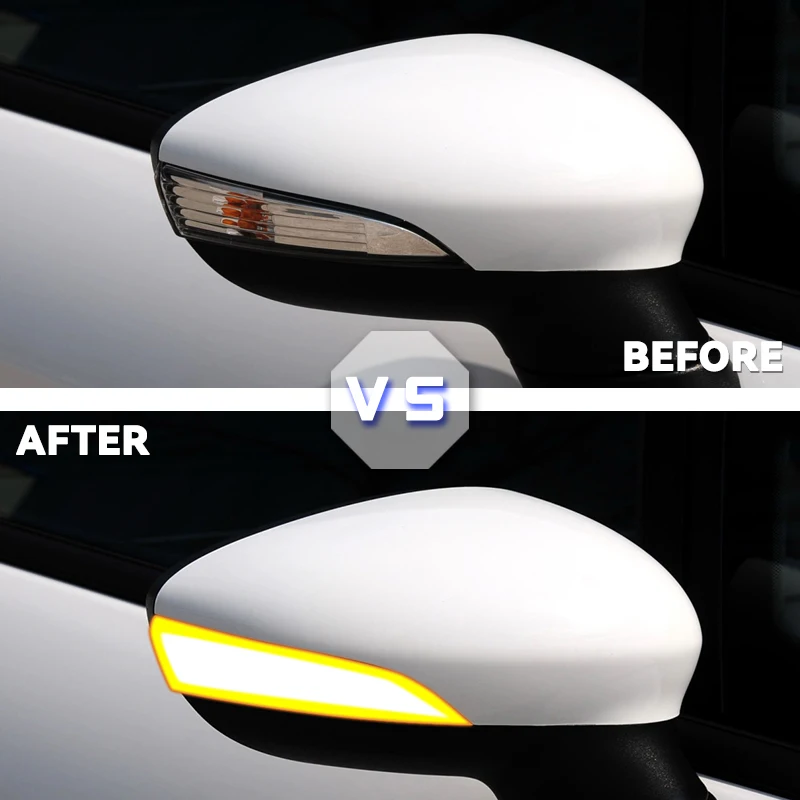 Для Ford Fiesta Mk7 2008-2017 для B-Max 2012-2017 динамический сигнал поворота задний индикатор