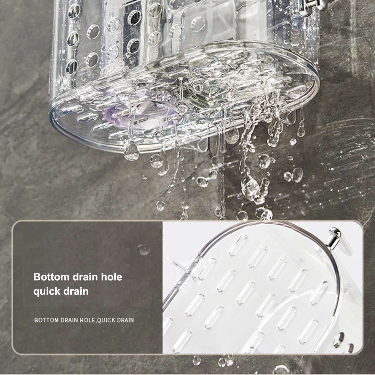 Стеллаж для хранения на присоске ящик кухонных полотенец кухонная косметическая