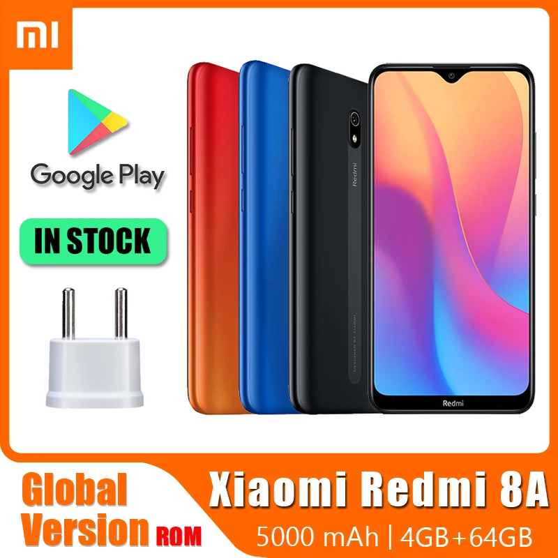 

Xiaomi Redmi 8A Smartphome 5000mAh Battery Snapdargon 439 Cellphone 6.22" Display 12MP Camera Mobile Phone