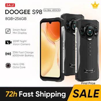 DOOGEE S98 Rugged Phone Helio G96 Octa Core 6.3 1