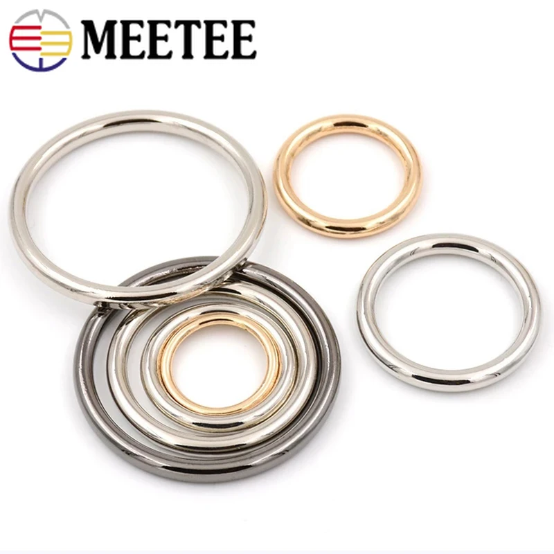 Купи 10/20Pcs 15-60mm 4mmThick Metal O Ring Buckle Shoes Bag Belt Buckles Strap Circle Hook Side Hang Rings Clasp Leather Accessories за 284 рублей в магазине AliExpress