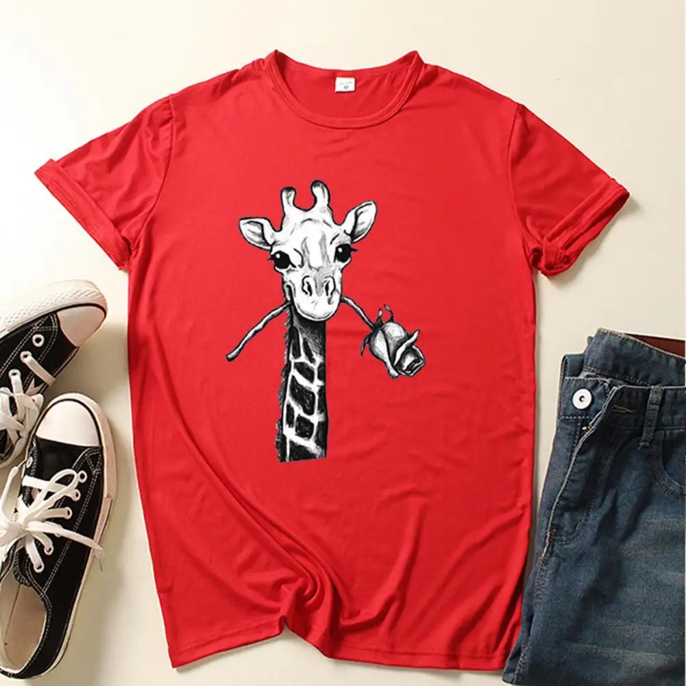 

Повседневный удобный износостойкий топ с изображением жирафа