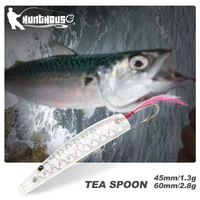 hunthouse hard plastic surf yumizuno sardine fishing lures 6pcs spoon trolling 45mm 60mm baits blue fish fishing tackles