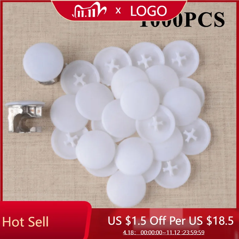 

1000Pcs/Set 3 In 1 Connector Decorative Plastic Screw Cap Furniture Fastener Screw Covers Bolts Head Diy Decor Kit