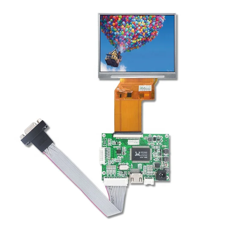 

IPS 3.5 Inch 640*480 400 Cd/m2 High PPi TFT LCD Video Display Screen Panel Module VGA Board Low Price Factory Supply