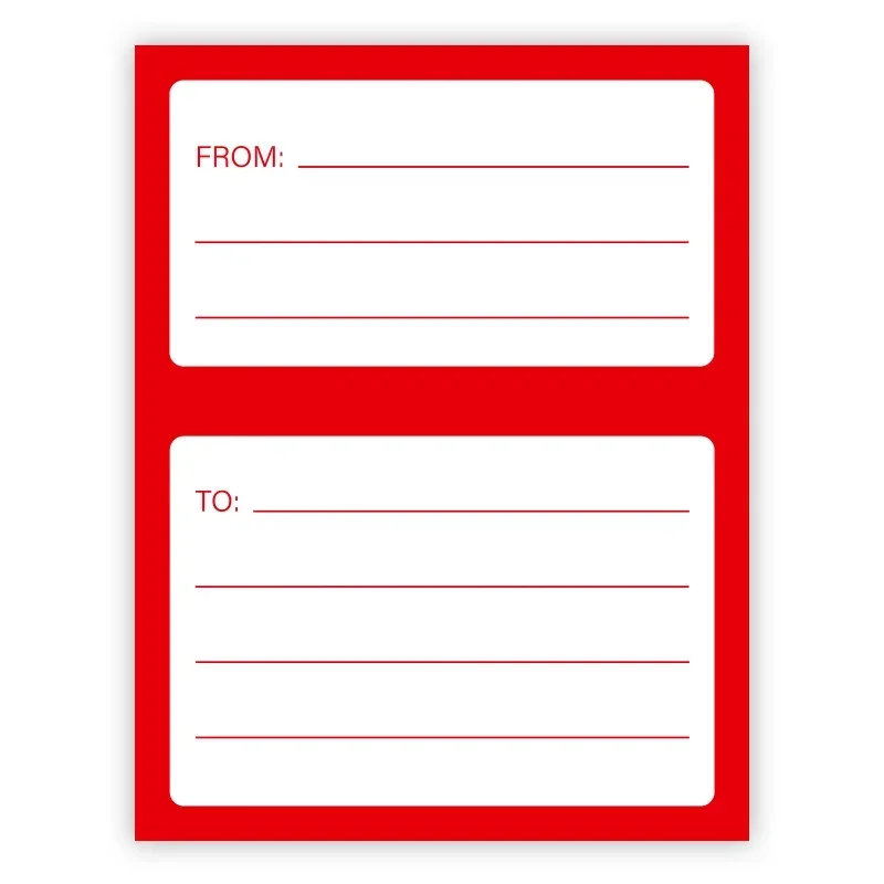 

50 шт., адресные этикетки, бумага