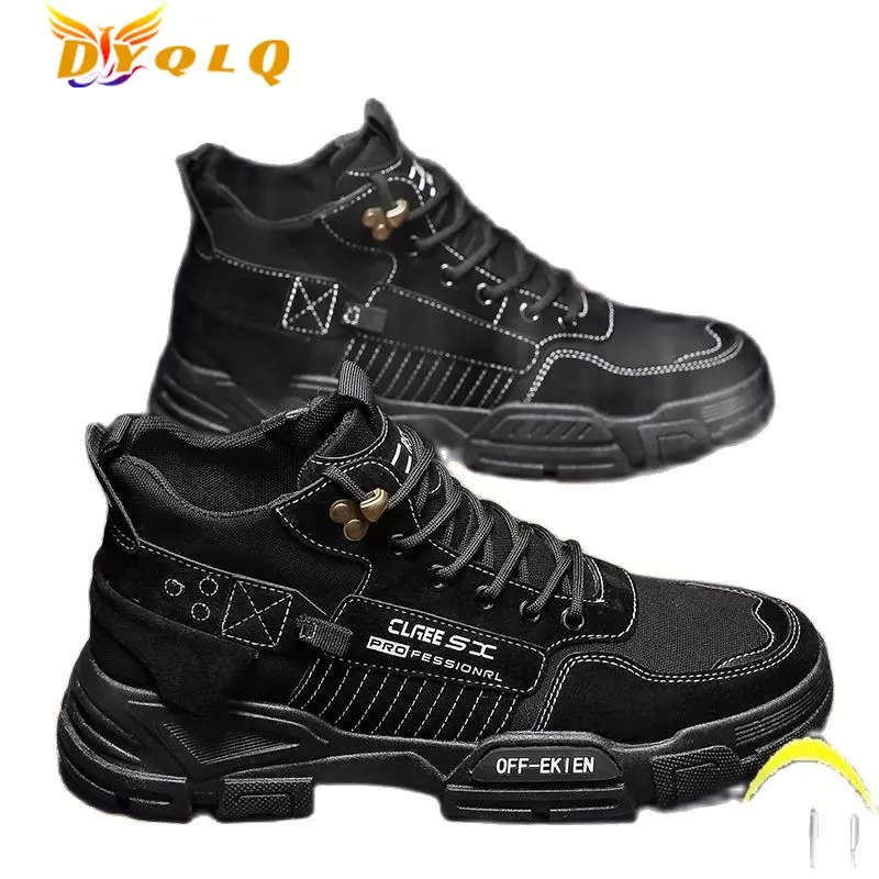 

Men's Women's Work Safety Shoes Fashion Trend Outdoor Running Anti-smashing Anti-puncture Hip Hop Sports Boots