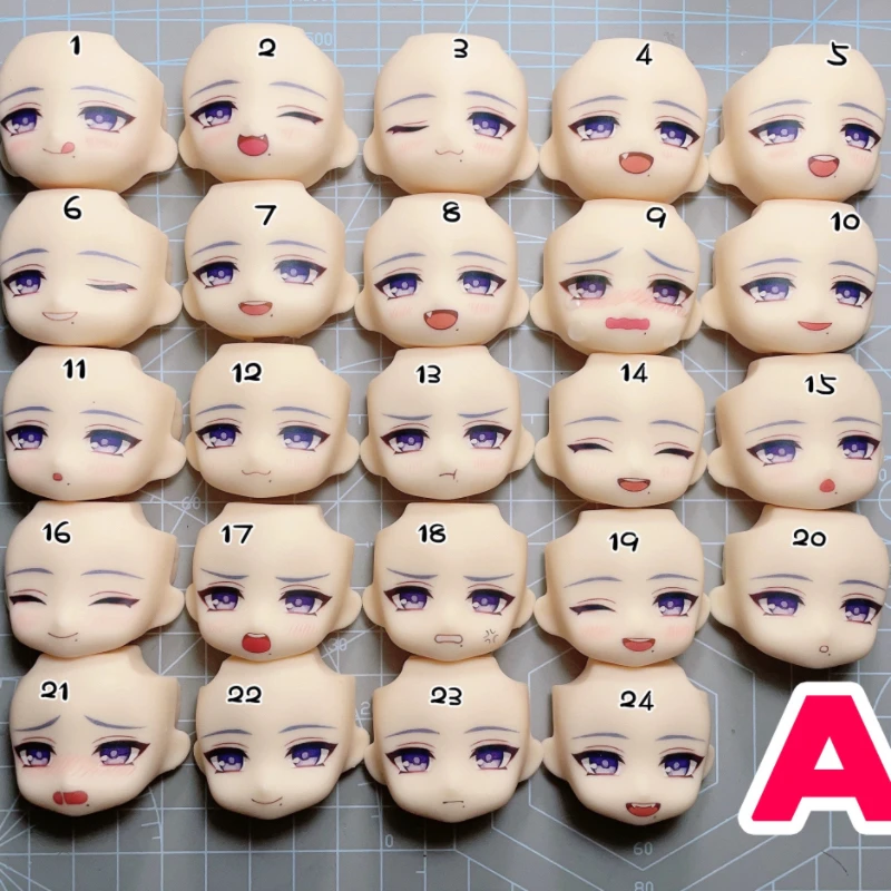

Genshin Impact Ayato Ob11 GSC Faceplate Clay Man Face Handmade Water Sticker Anime Game Cosplay Doll Accessories