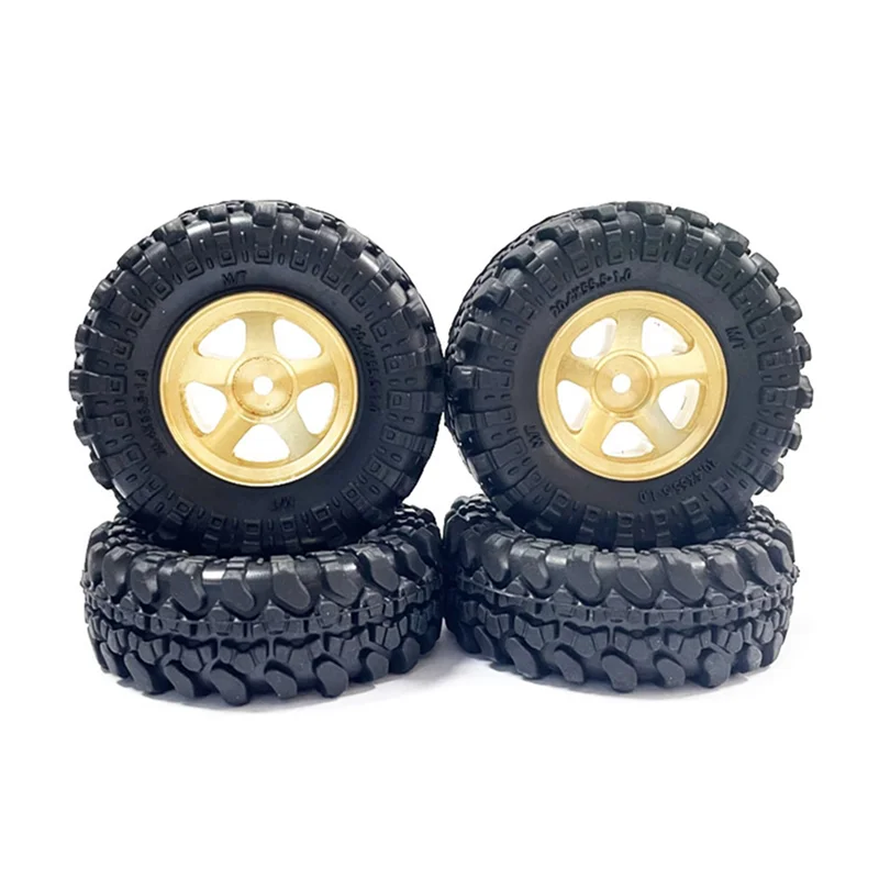 

Набор латунных колесных ободов и шин Beadlock для 1/18 FMS Toyota Fj Cruiser Land Cruiser, обновления радиоуправляемых автомобилей, 4 шт.