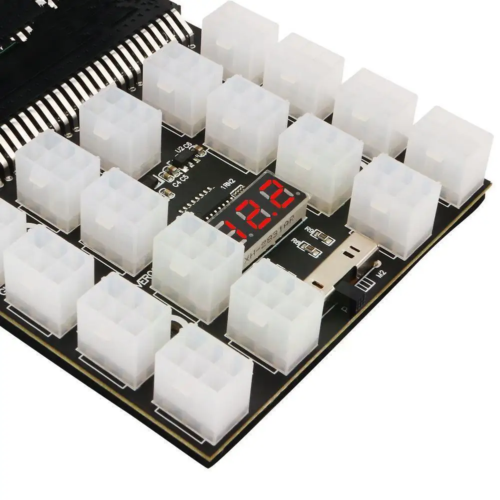 

12v 21 Of 2x3 Pin Atx Выходная плата адаптер для сервера источник питания коммутационная плата X6r5