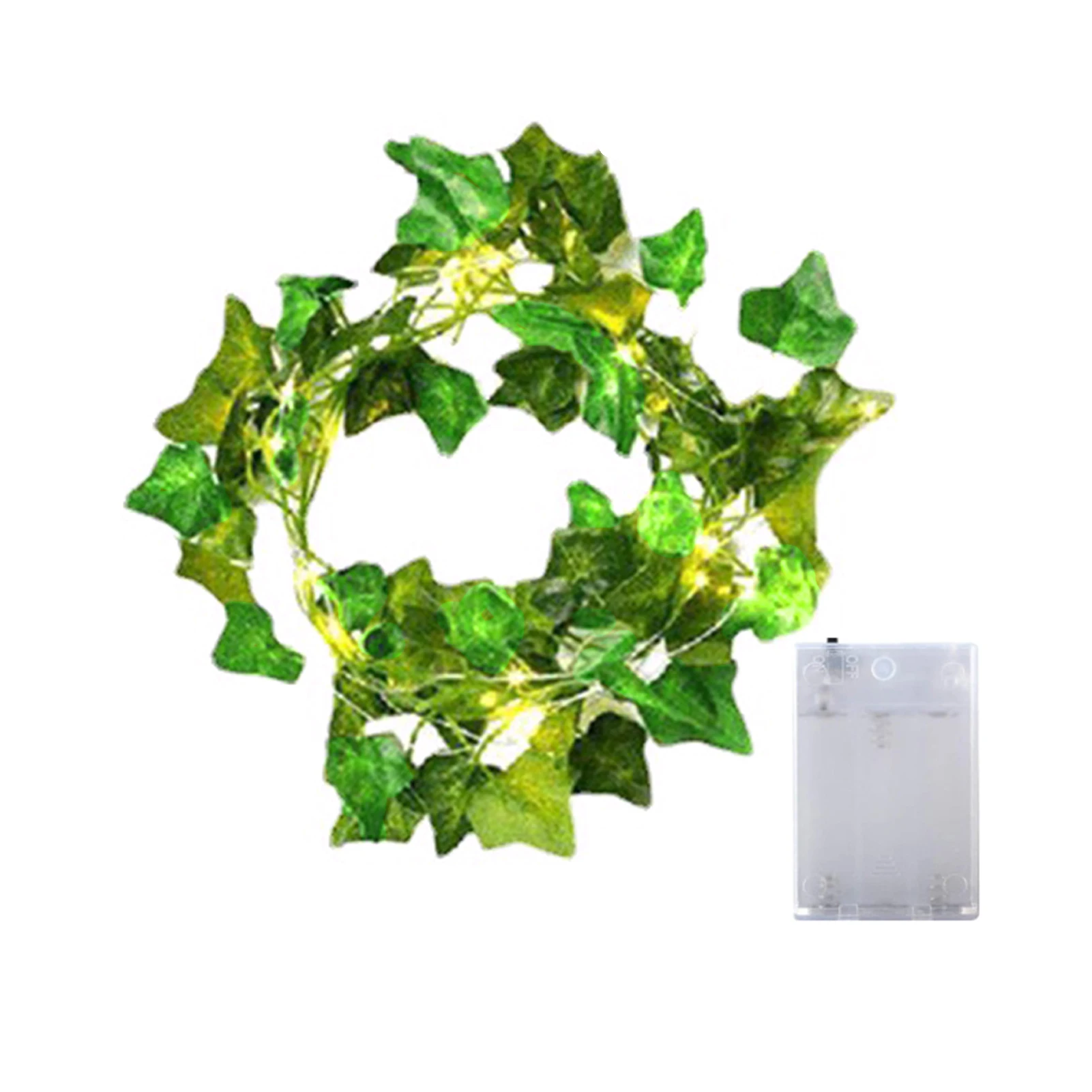 

2m/5m Home Decor Plastic LED String Light Indoor Outdoor Waterproof Battery Powered Maple Leaf Vine Balcony Artificial Plant