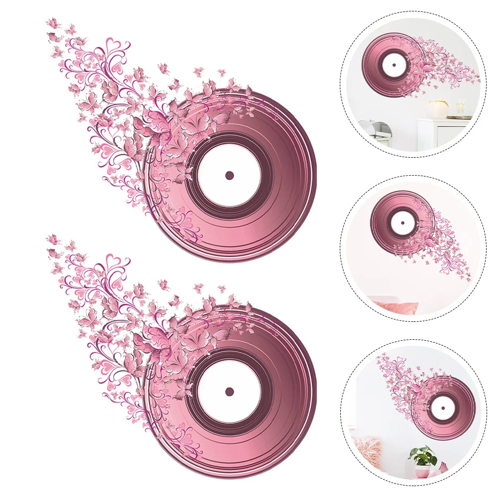 

2 Sheets of Delicate Wall Stickers Multi-function Room Decals Decorative Room Stickers