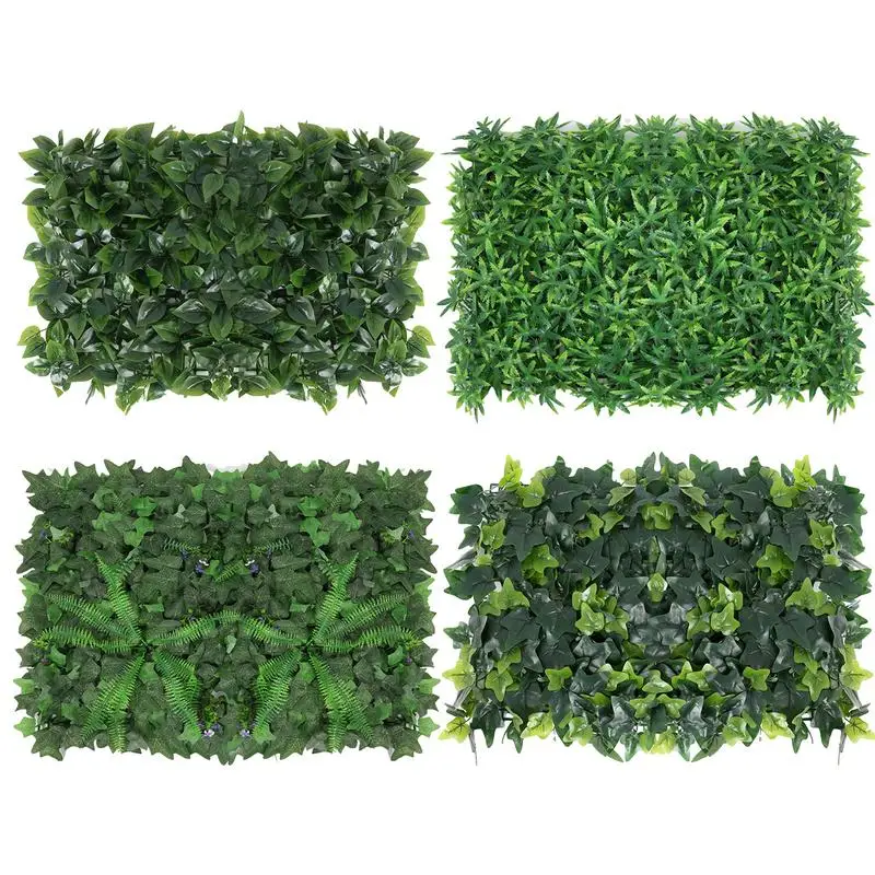 

Artificial Grass Plant Wall Panel Green Grass Plastic Plant For Wall Background Lawn And Outdoor Garden Home Wedding Decoration