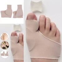 1 pair bunion corrector gel pad stretch nylon hallux valgus protector guard toe separator orthopedic protector new