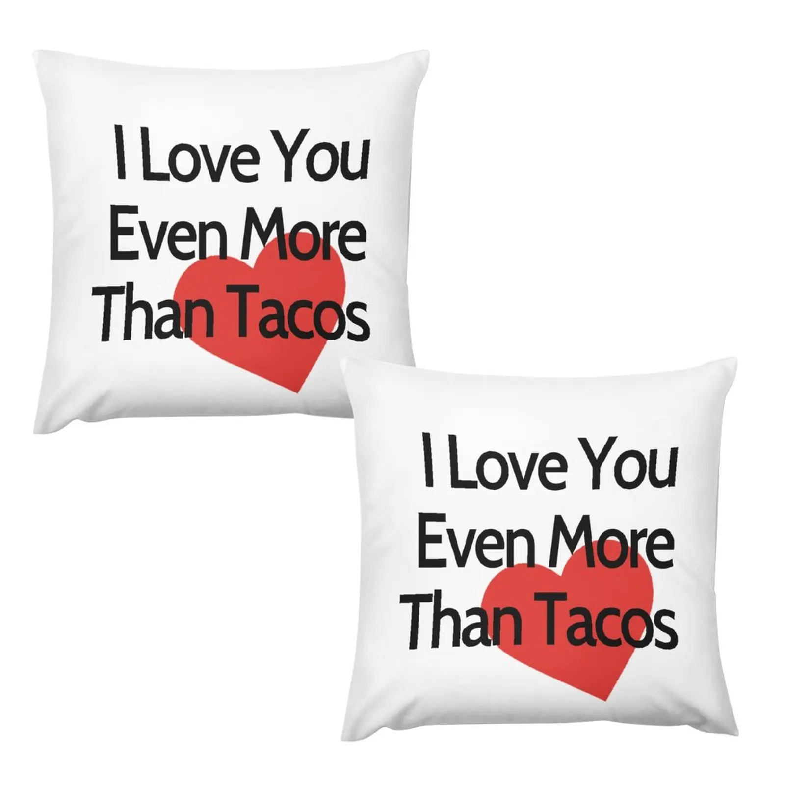 

Plush Throw Pillowcase Home Decorative Set of 2 Square Plush Pillow Cases for Living Room Couch and Bed Valentine's Day