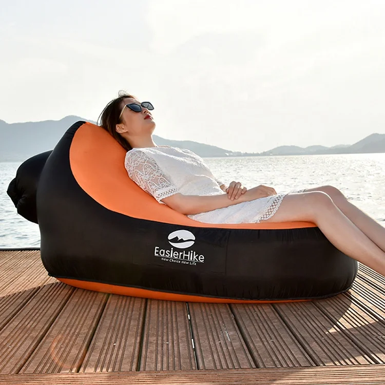 

Outdoor Lazy Inflatable Lounger Beach Air Sofa Chair Waterproof Air Lounger