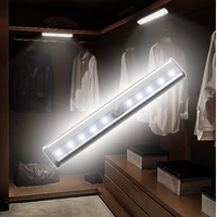 610led pir motion sensor lamp cupboard wardrobe bed lamp under cabinet night light smart light perception for closet stairs led