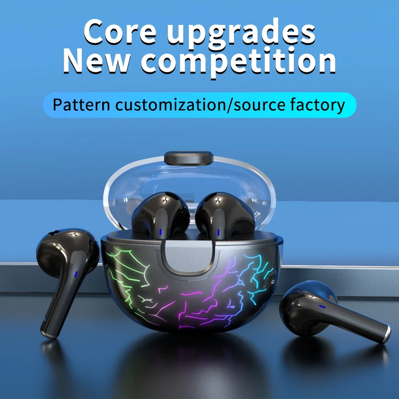 

Led Light Up Wireless Earbuds Enc Tws Earphone Bluetooth 5.0 Earphone Earbuds Sport Gaming Headset for Xiaomi Android