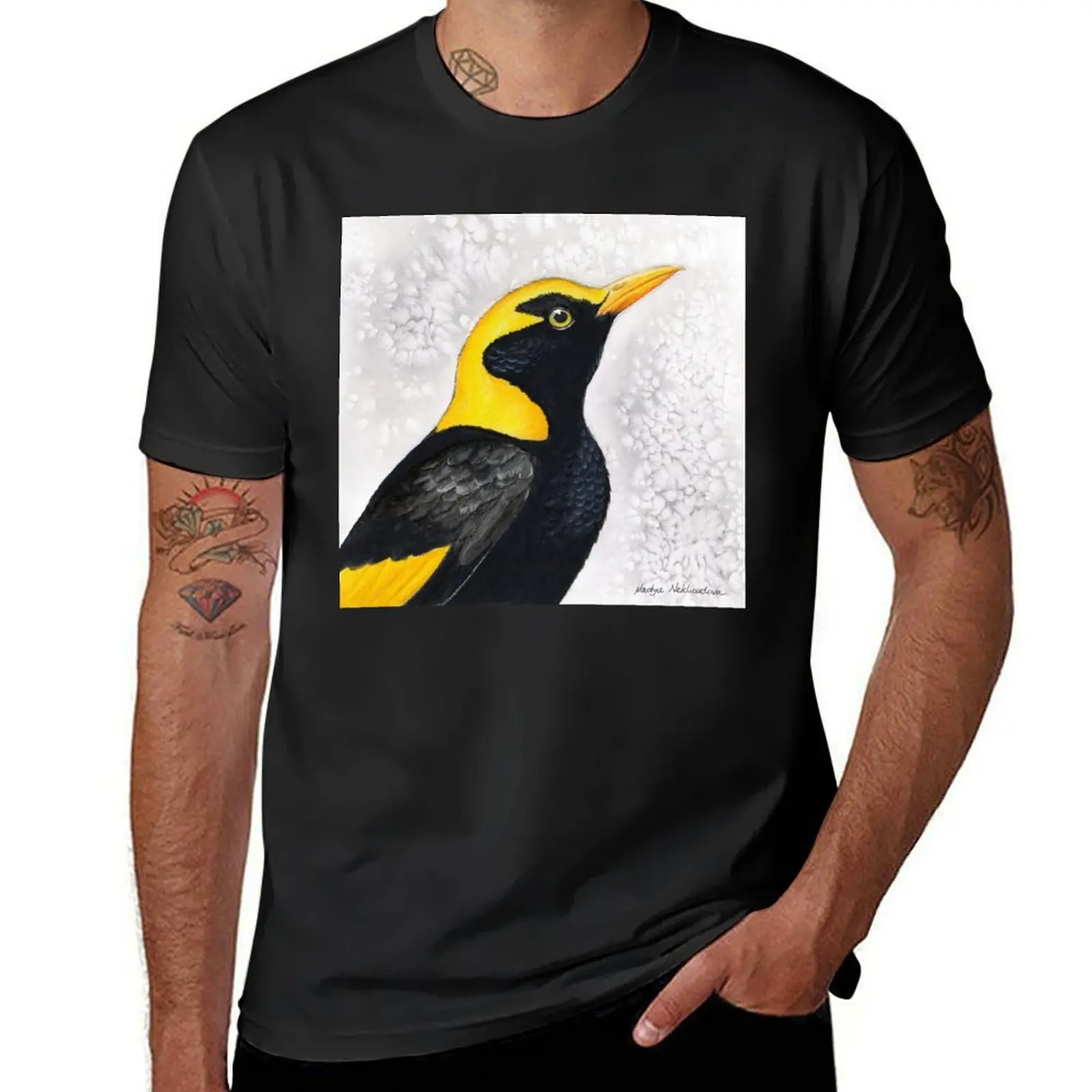 Фото Футболка Regent Bowerbird - by Nadya neklioudoba, новинка, тяжелая футболка для мужчин №1