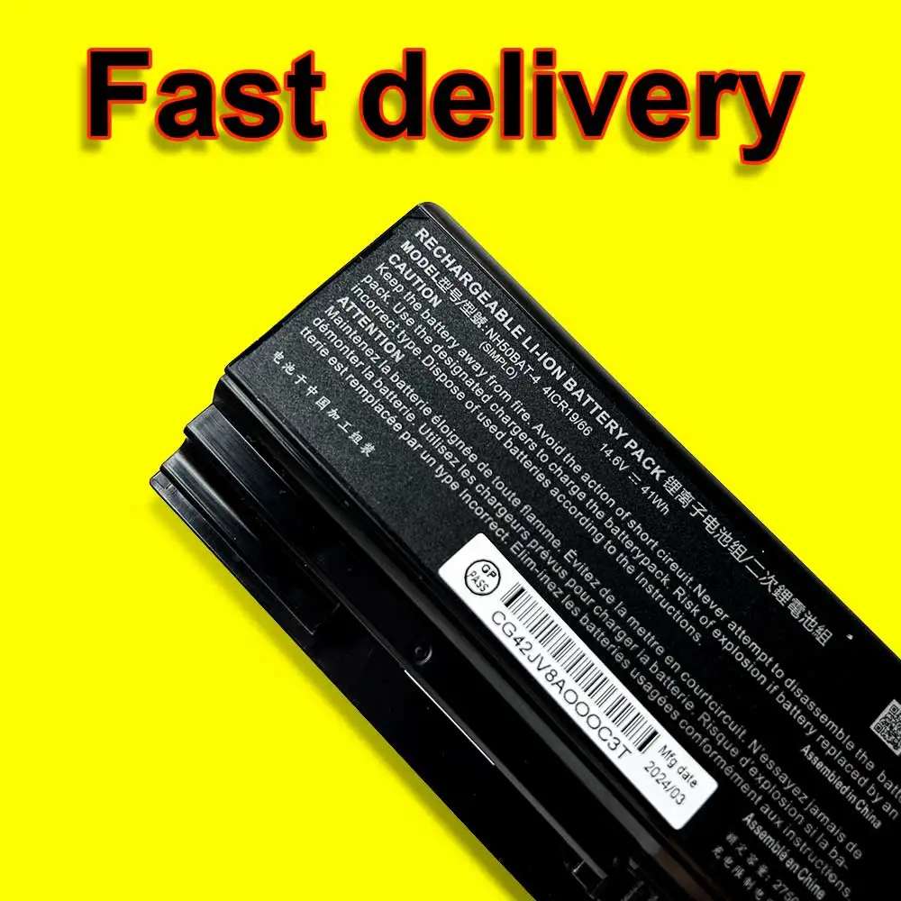 NH50BAT-4 для Gigabyte G5 KC GD MD Battery Clevo NH50ED NH50RA NH50RC NH55RCQ Sager NP6875 батареи ноутбуков 14 6 в 2750 мАч