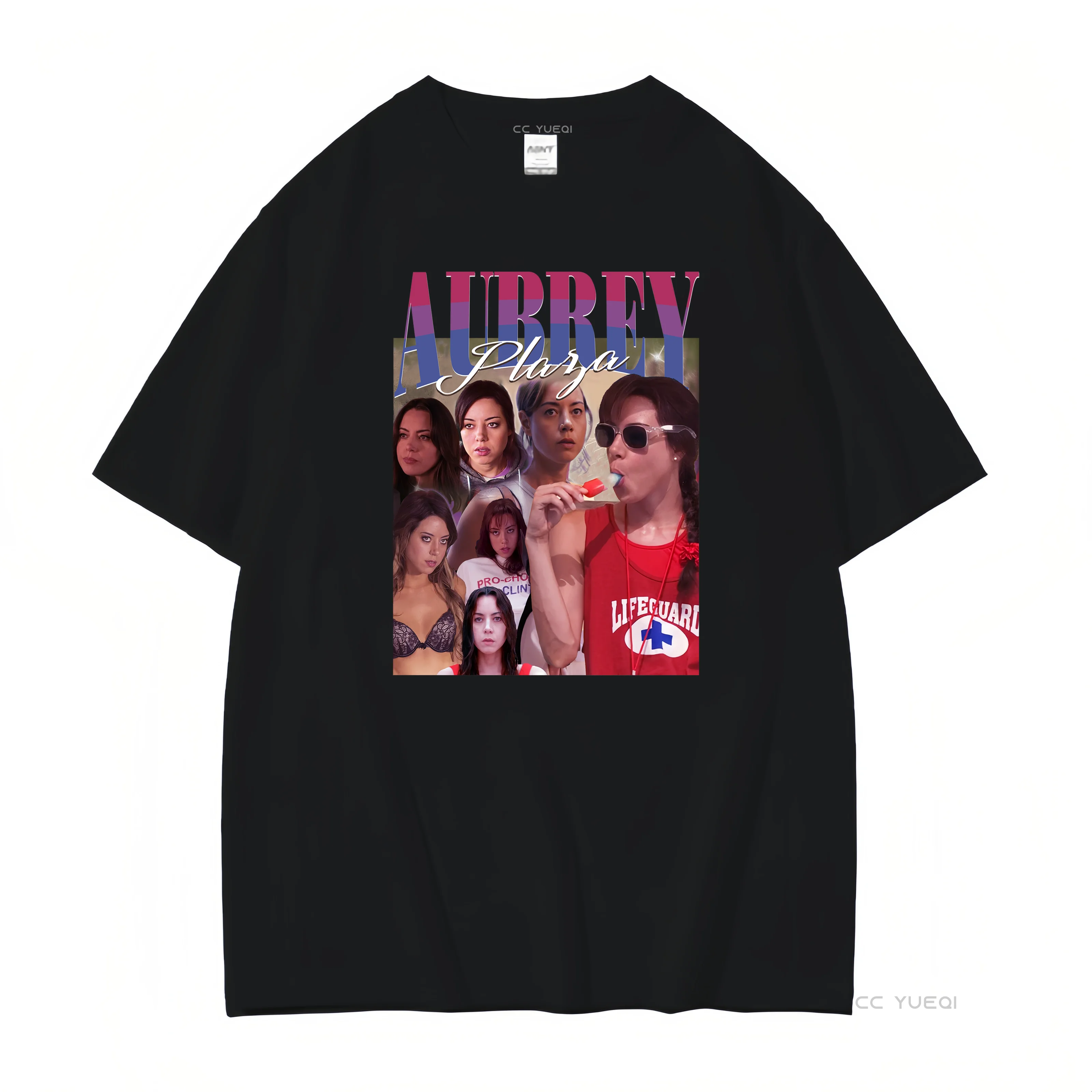 Винтажная футболка AUBREY PLAZA — рубашка Aubrey Plaza Homage в стиле ретро