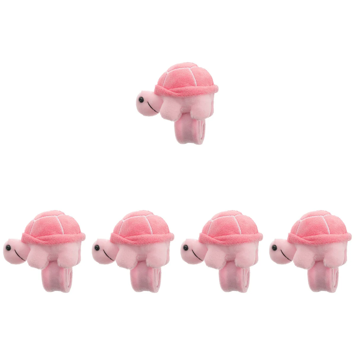 

Plush Ring Patting Wrist Band Slap Bracelets Party Favors Animal Theme Kids Snap Pack