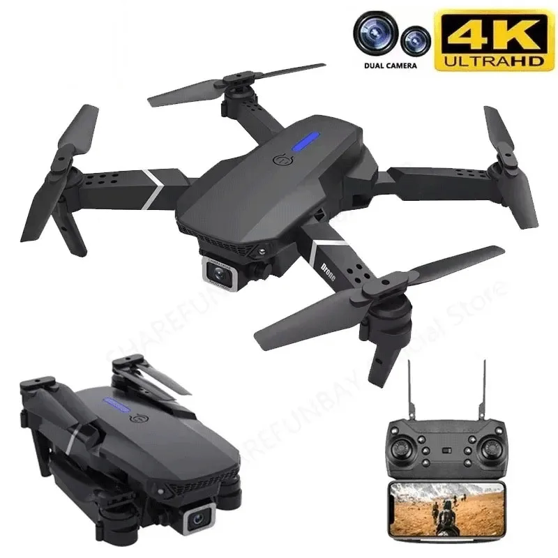 

2023 NEW Mini Drone 4k Profesional HD Dual Camera Fpv WIFI Dron Follow Me Rc Drones Helicopter Quadcopter Toys