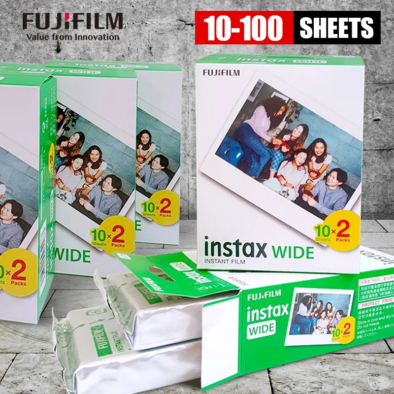 

Genuine Origin Fujifilm Instax Wide Film For Fuji Instant Photo Camera Wide 300/200/210/100/500AF/Lomo Wide/Link Wide Printer