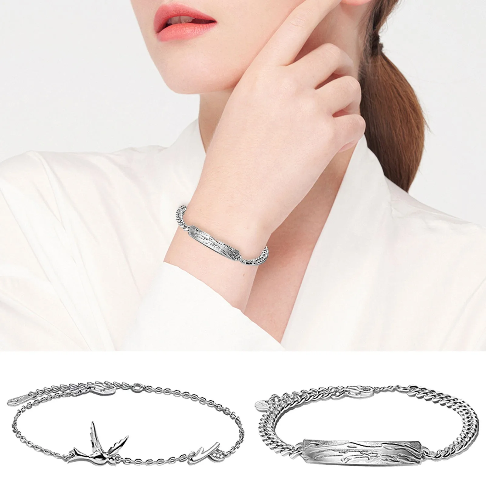 

Couple Bracelet For Men And Women A Small Fashion Design Bracelet Gift Diamond Bird Bracelet