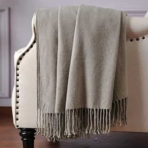 

Throw Blanket with Fringe, Pure Mulberry Silk, Naturally Soft, Breathable (Ivory) Ghost face Totoro plush Sauna blanket infrared