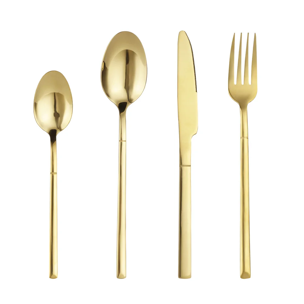 

4-Piece Stainless Steel Cutlery Set Gold