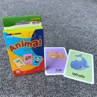 learning and teaching cognitive card infant enlightenment early teaching english word cognition color teaching aids animal fruit