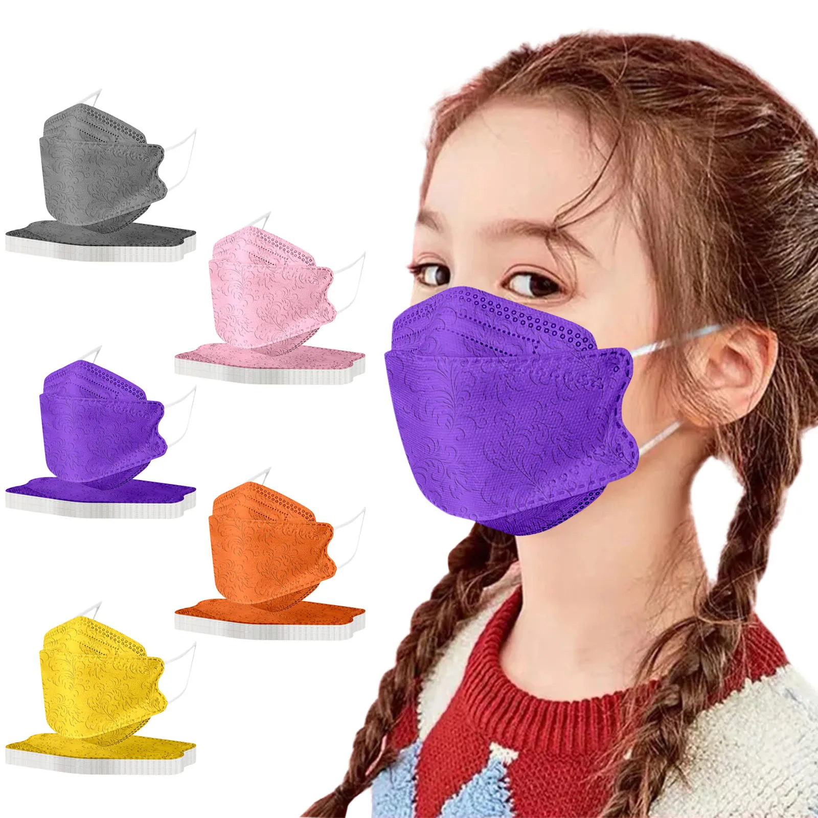 50 шт. детские маски для лица 4 слоя |