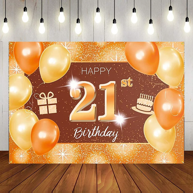 

Праздничный фиолетовый фон для фотосъемки с 21 днем рождения, Декор, баннер, плакат, воздушный шар, подарок любимому