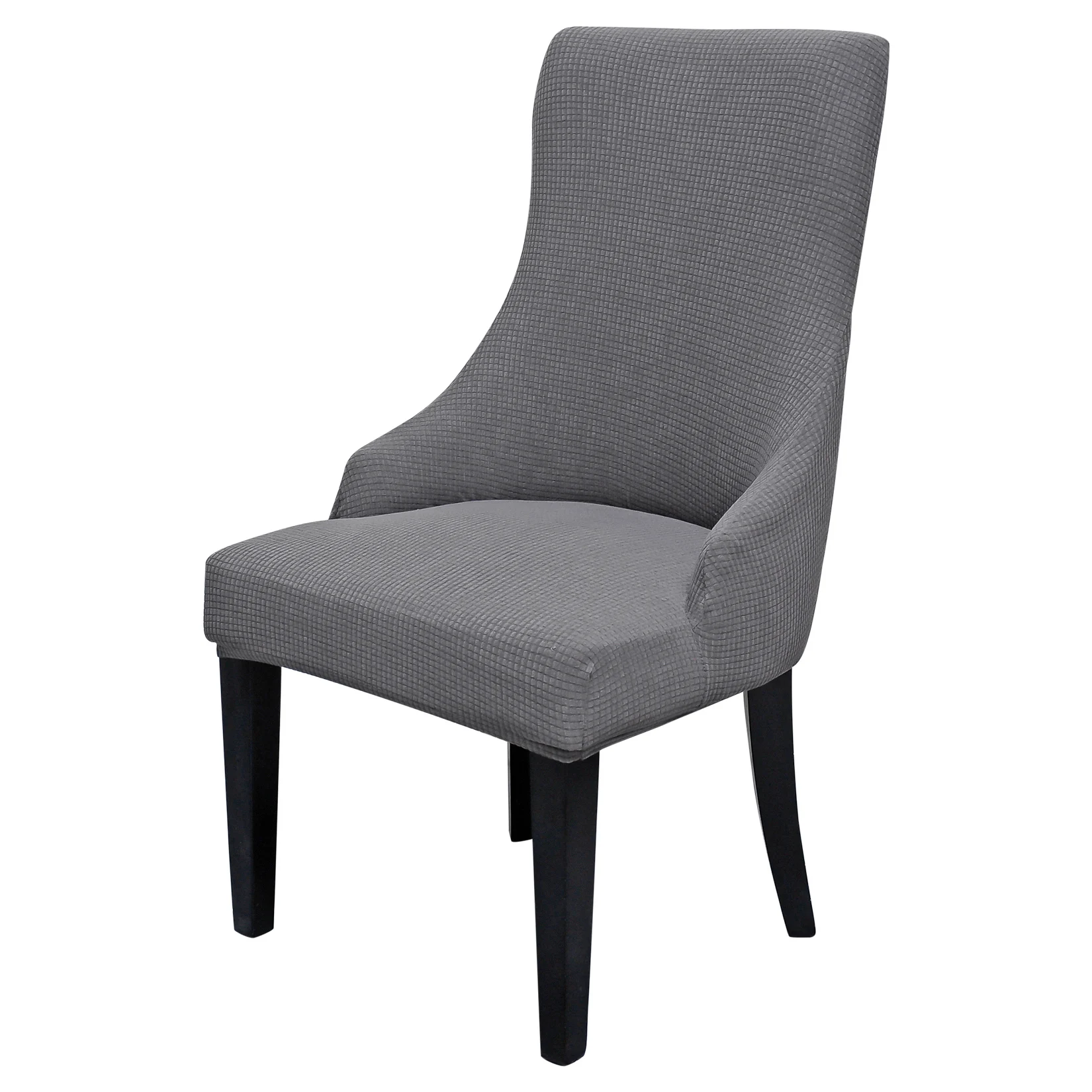 

Sloping Arm Chair Cover Elastic Seat Cover Seat Solid Color Dining Chair Cover for Banquet Home Hotel Chair Protector
