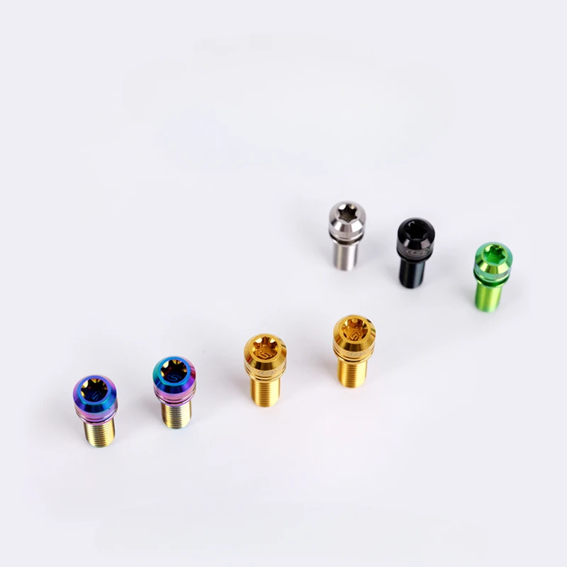 M6x10 12 14 17 19 25 30 35 40 55 мм TC4 GR5 Титановый сплав Torx с шайбой винт для велосипеда DIY