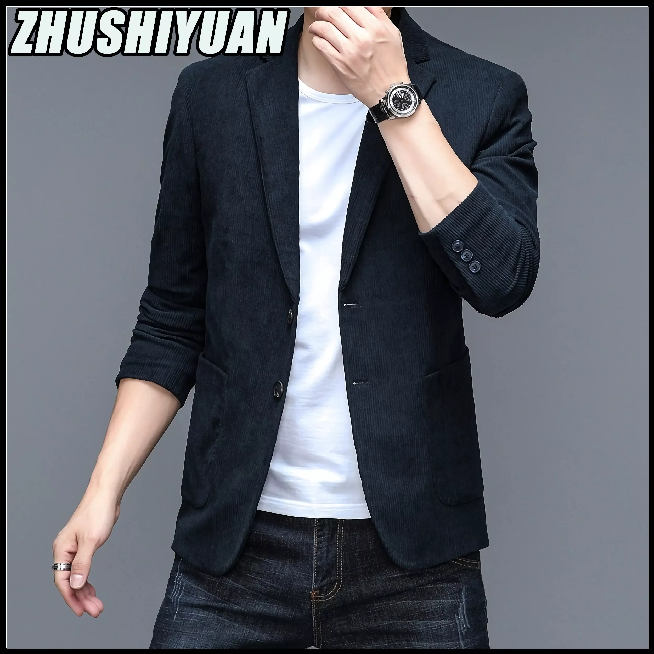 

NEW IN High Quality Business Casual Men Blazer Slim Suit Jacket Ropa Hombre Roupas Masculinas Autumn And Winter Coats 2022 Men C