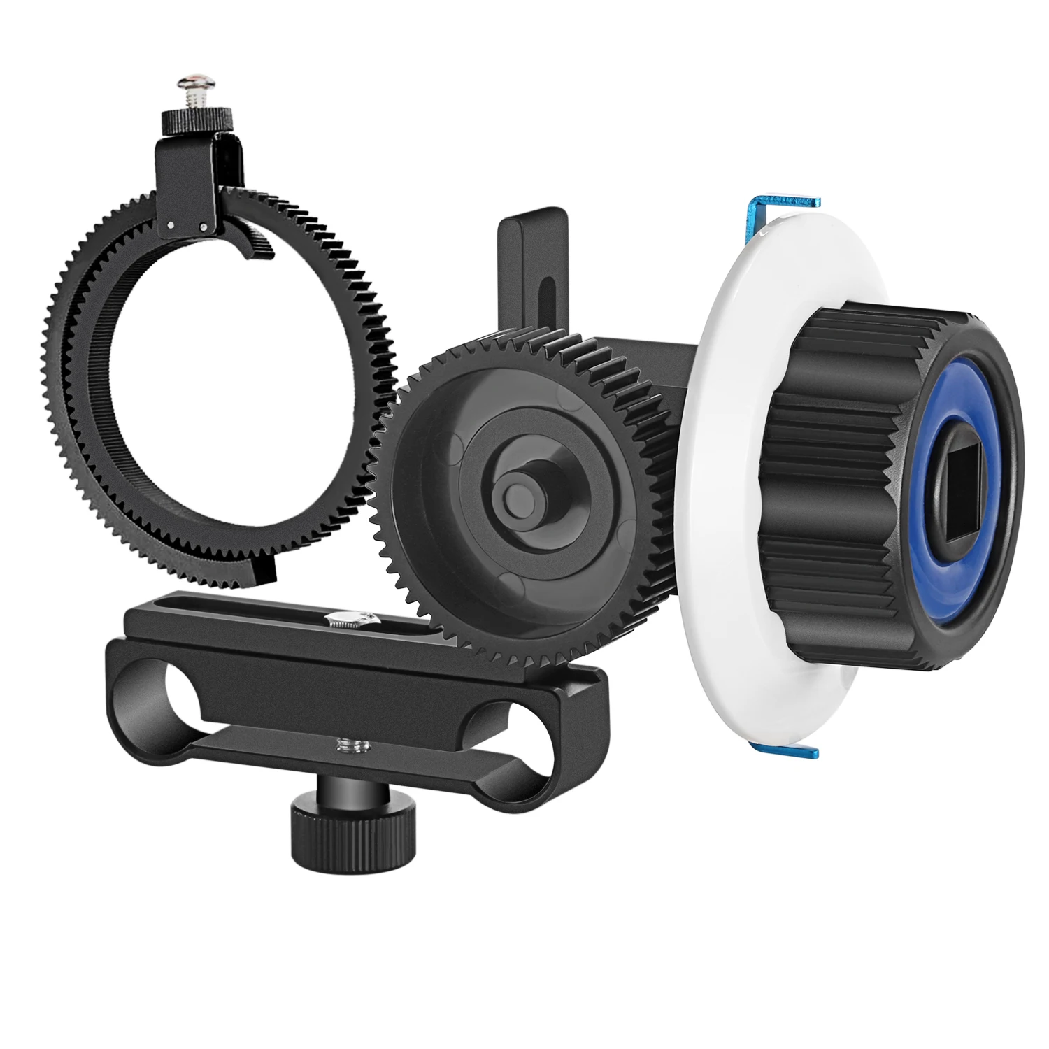 

Neewer Follow Focus with Gear Ring Belt for Canon/Nikon/Sony/Other DSLR Camcorder DV Video Fits 15mm Rod Film Making System