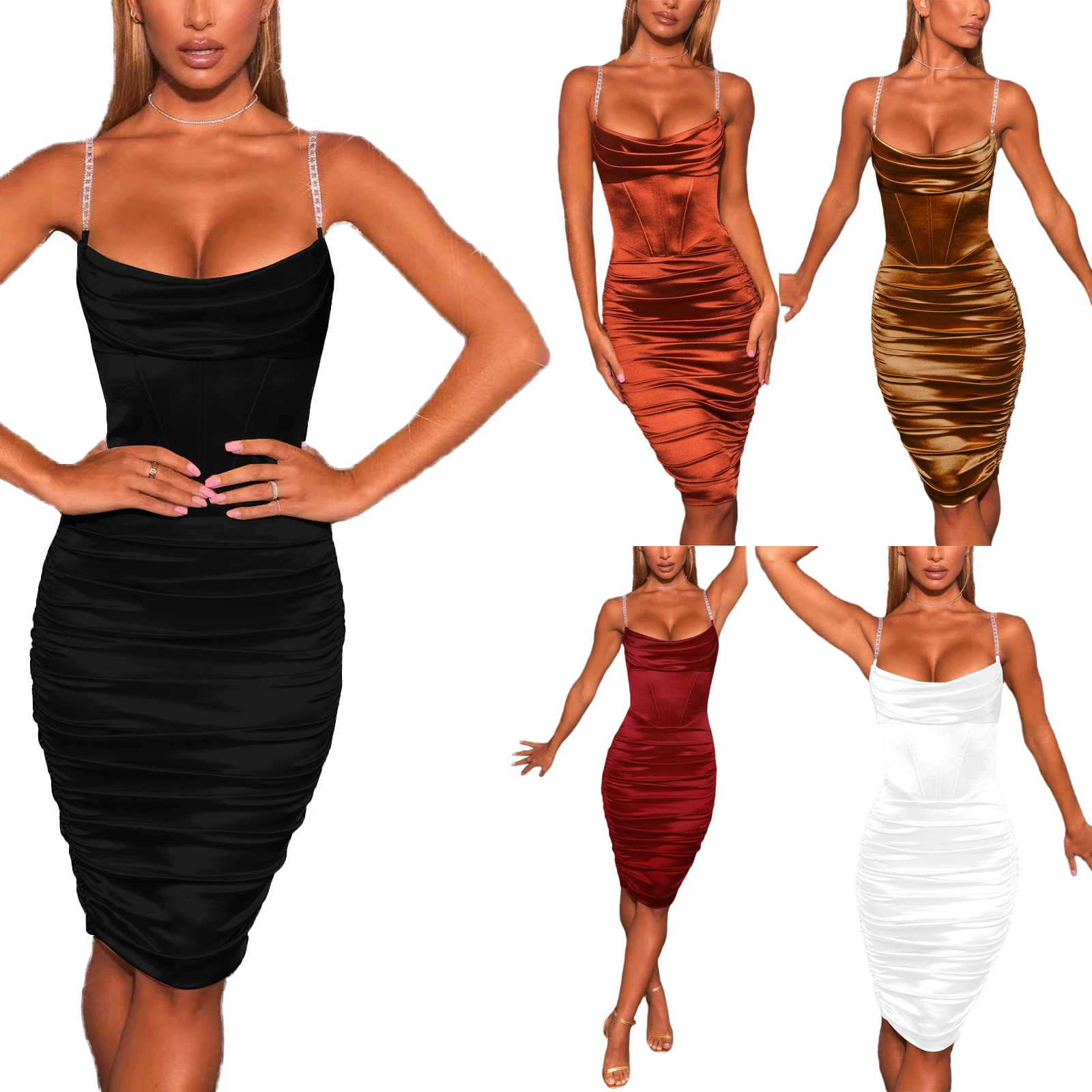 

Женское облегающее платье-карандаш с открытой спиной, с открытой спиной