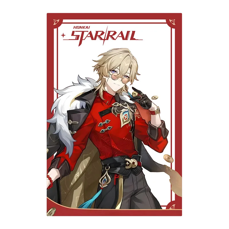 Акриловый брелок с аниме принтом Aventurine Tingyun Jia Duo Bao